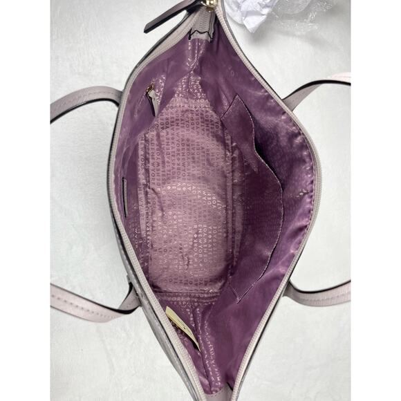 KATE SPADE Haven Lane Hani Taupe Gold Glitter Stripe Tote Shoulder Bag - Picture 9 of 10